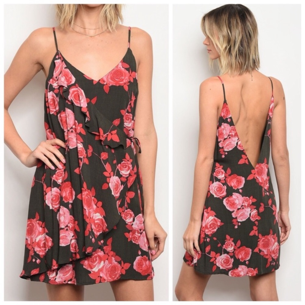 NWT! Honey Belle Someday Blush floral low back dress